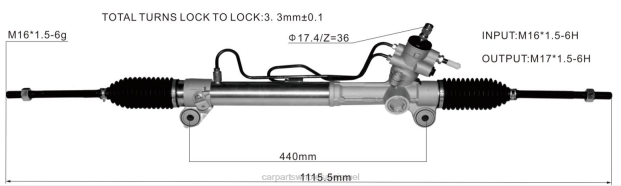 חלקי רכב חיפה מתלה הגה כוח 44200-12770 0HDZ2474 TOYOTA