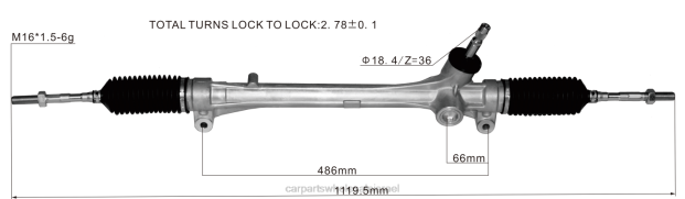 חלקי מכונית מתלה הגה כוח 45510-48030 0HDZ2521 TOYOTA