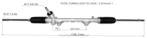 חלקי מכונית מתלה הגה כוח 45510-bz350 0HDZ2467 TOYOTA