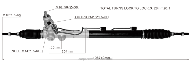 חלקי רכב נתניה מתלה הגה כוח 57700-3k230 0HDZ2743 HYUNDAI/KIA