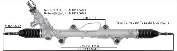חלקי רכב חיפה מתלה הגה כוח 7e1 422 061g 0HDZ2420 VOLKSWAGEN