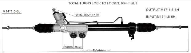 חלקי מכונית מרוץ מתלה הגה כוח 8-98229842 0HDZ2612 ISUZU