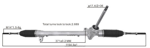 חלקי מכונית מרוץ מתלה הגה כוח db2p32110b 0HDZ2630 MAZDA